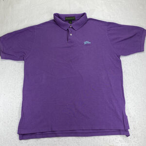 Vintage Planet Hollywood Men's XL Short Sleeve Purple Polo Restaurant Shirt USA